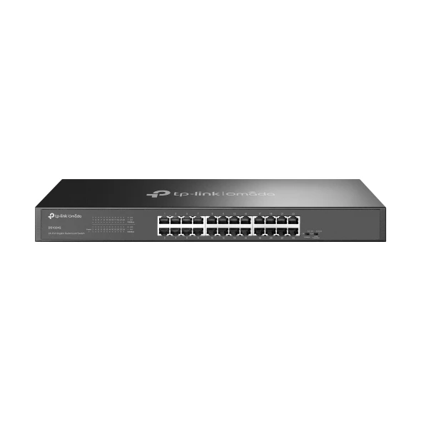 TP-LINK OMADA  DS1024G 24-Port Gigabit Unmanaged Switch, Metal, Rack-mountable