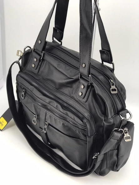 Monalisa Home Yıkamalı Deri Kadın Omuz Çantası - Resim 2