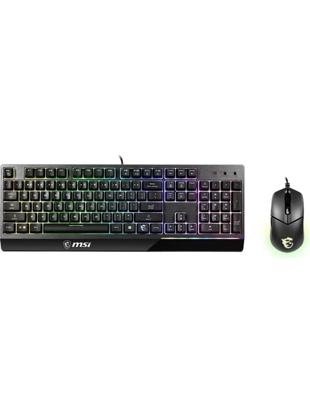 Msı Gg Vigor GK30 Combo Tr Gaming Klavye & Mouse, Rgb LED Aydinlatma, USB Baglanti, Suya Dayanıklı