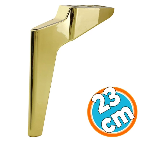 Mobilya Yükseltici Kanepe Sehpa TV Ünitesi Koltuk Ayağı 23 cm Gold Altın Baza Ayak