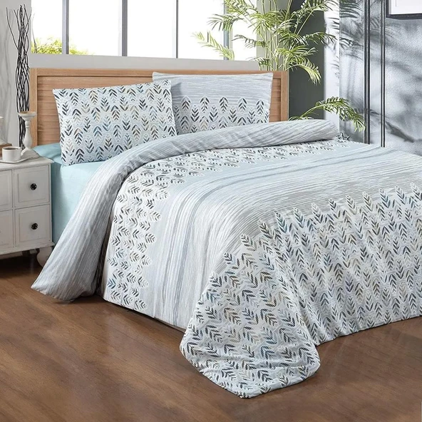 Schafer Home Forever Flower Çift Kişilik Nevresim Takımı 4 Parça-Asorti ürün görseli