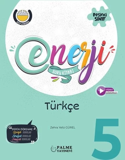 Palme Yayıncılık Enerji 5. Sınıf Türkçe Soru Kitabı - Zehra Yeliz Gürel