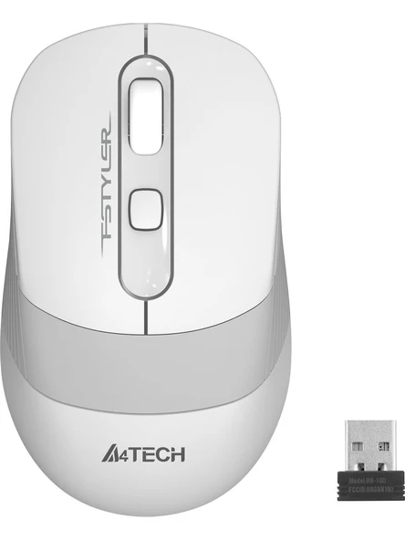 A4 Tech FG10 Kablosuz 2000DPI USB Beyaz Mouse ürün görseli 1