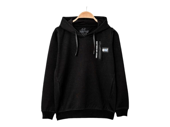 Erkek Çocuk Kapşonlu Baskılı Sweatshirt