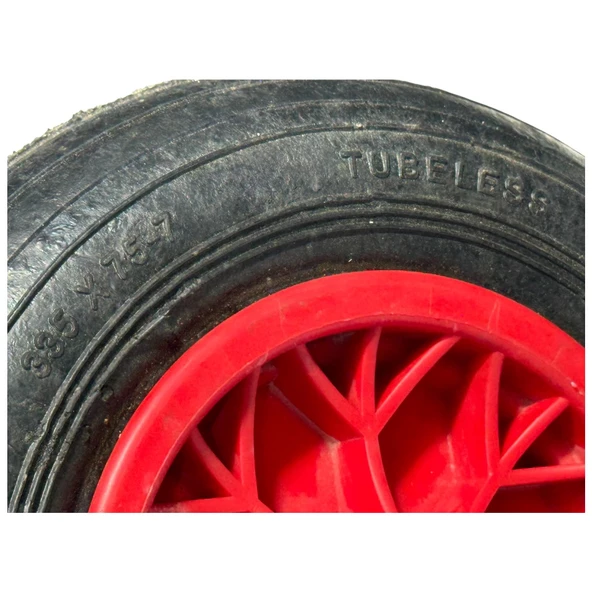 Plastik Jantlı Rulmanlı Dolgu Teker 335x75x20 mm - 4