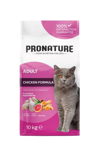 Pronature Tavuklu Ve Pirinçli Yetişkin Kedi Maması 10 kg