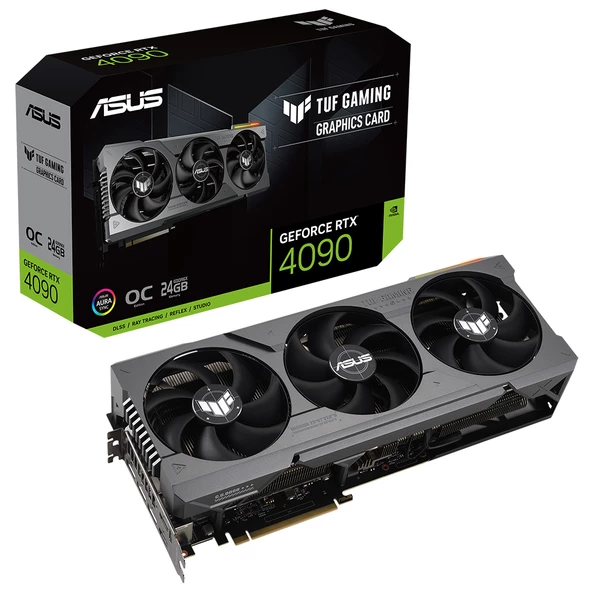 ASUS TUF GAMING GeForce RTX 4090 OC Edition 24GB GDDR6X 384 Bit DLSS 3 Ekran Kartı