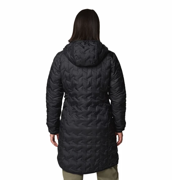 Columbia Delta Ridge II Long Down Kadın Kaz Tüyü Mont WK0440-010 - Resim 2