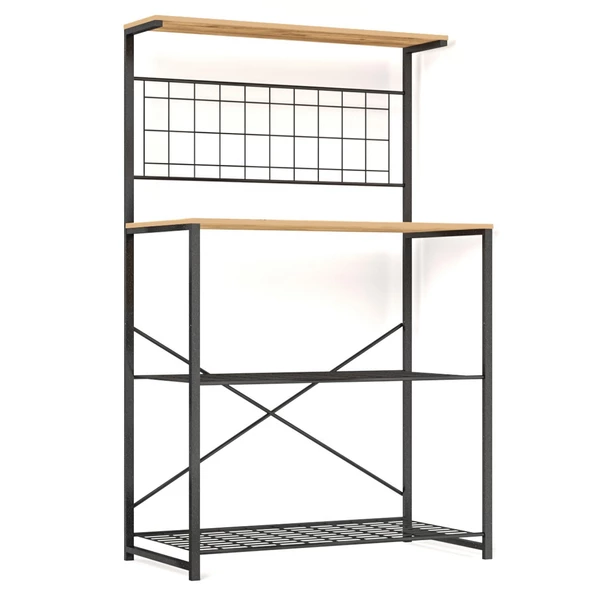 Eportatif Çok Amaçlı Dolap Mutfak Rafı Bango Masa Çam 1433 - 5