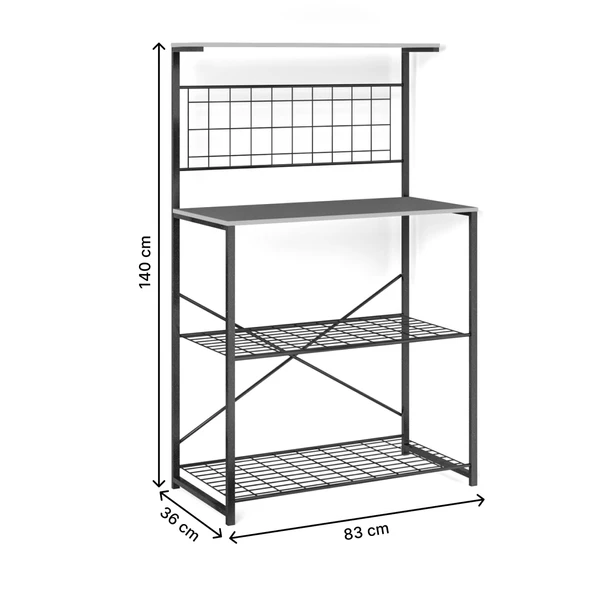 Eportatif Çok Amaçlı Dolap Mutfak Rafı Bango Masa Çam 1433 - 7
