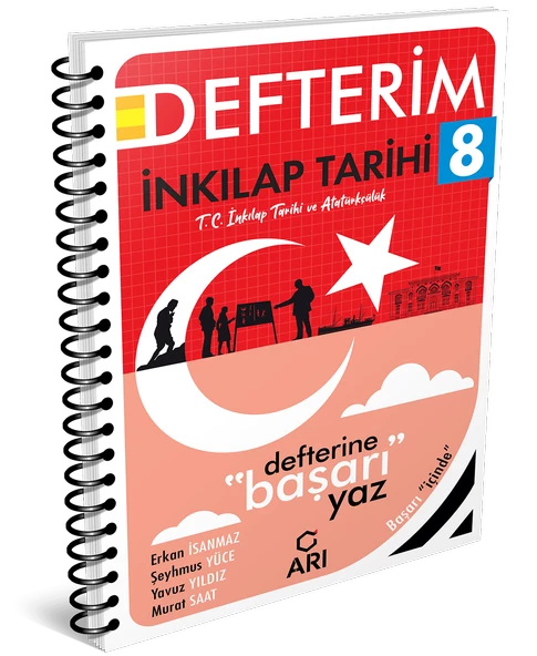 Arı Yayınları 8 Sınıf İnkılap Tarihi Defteri LGS