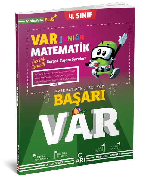 Arı Yayınları 4 Sınıf Matematik Var Junior Soru Bankası