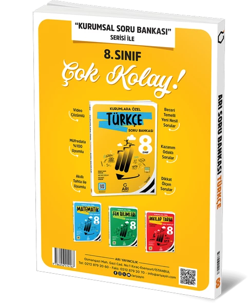 Arı Yayınları 8 Sınıf Türkçe Arı Soru Bankası LGS - 2