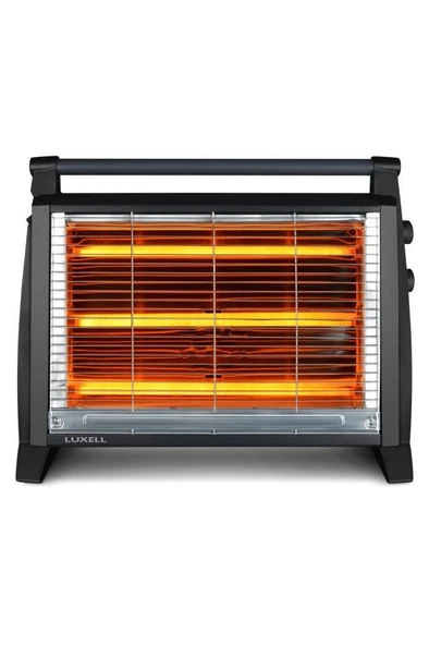 Lx-2831 Buharlı Quartz Isıtıcı Siyah