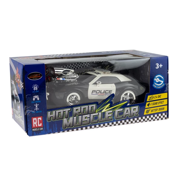 1:16 Ölçek Uzaktan Kumandalı Araba Super Klasik Polis Kamaro Şarj - 4