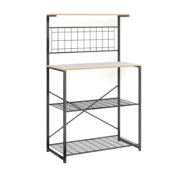 Eportatif Çok Amaçlı Dolap Mutfak Rafı Bango Masa Beyaz 1434 - 5