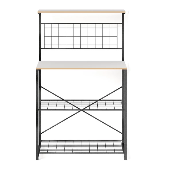 Eportatif Çok Amaçlı Dolap Mutfak Rafı Bango Masa Beyaz 1434 - 4
