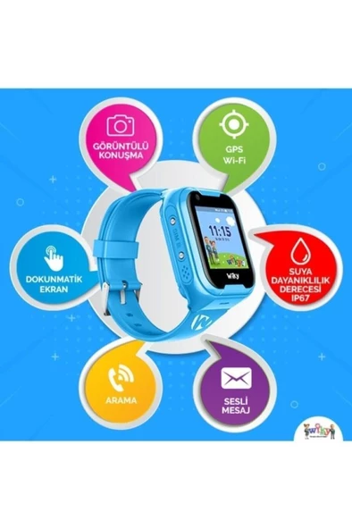 Wiky Watch 4G Görüntülü Konuşma Akıllı Çocuk Saati Mavi - 4