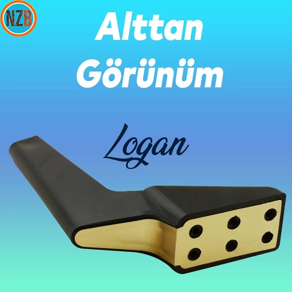 Mobilya Yükseltici Kanepe Sehpa TV Ünitesi Koltuk Ayağı 16 cm Siyah Gold Baza Ayak - Resim 6