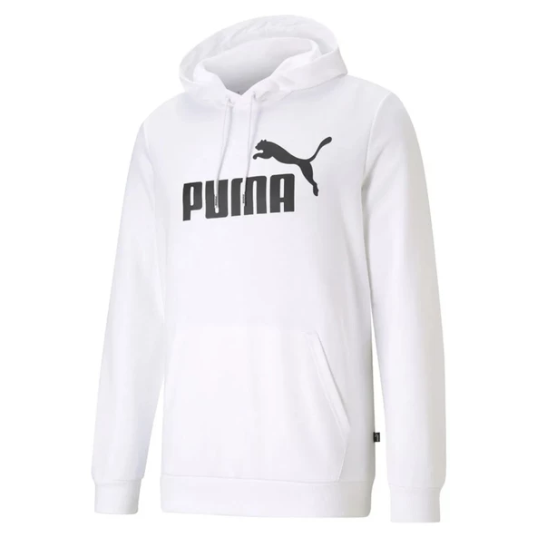 Puma ESS Big Logo Hoodie Erkek Sweatshirt 58668802 - Resim 4