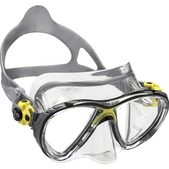 Cressi Big Eyes Evolution Crystal Dalış Maskesi  CLEAR-YELLOW