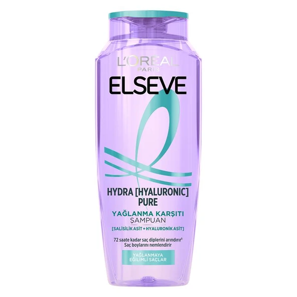 L'Oréal Paris Elseve Hydra [Hyaluronic] Pure Salisilik Asit İçeren Yağlanma Karşıtı Arındırıcı Şampuan 300 ml - 9