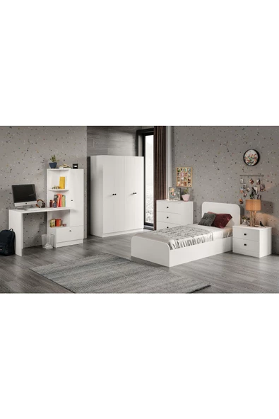 ROSEPAL AKASYA ROS GENÇ ODASI VE ÇALIŞMA MASASI - 2