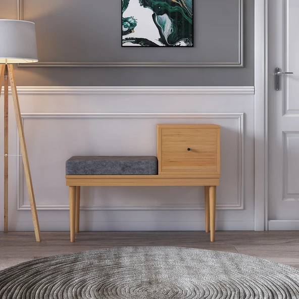 ROSEPAL Paris Modern Bambu Çok Amaçlı Puf - 2