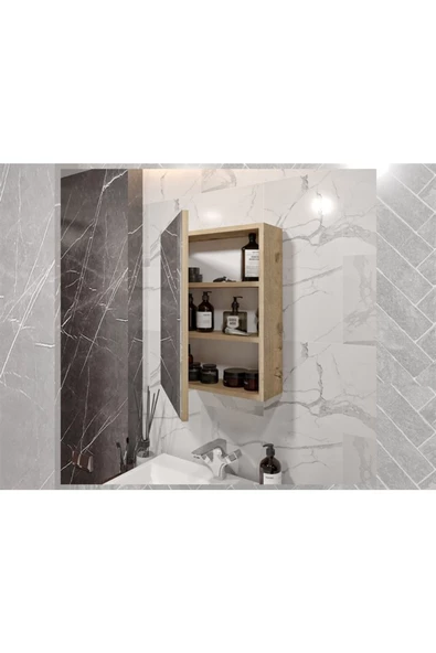 ROSEPAL Mobilya Banyo Tuvalet Aynalı Dolap Lefkas - 2