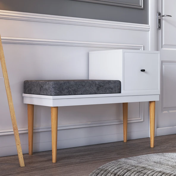 ROSEPAL Paris Modern Beyaz Rüya Çok Amaçlı Puf