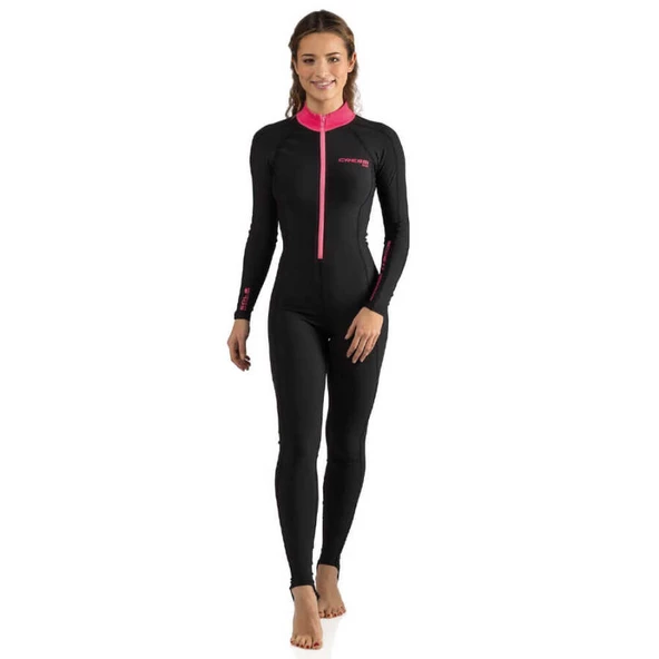 Cressi Skin Lady Tek Parça Dalış Elbisesi  BLACK - PINK 1MM - XS