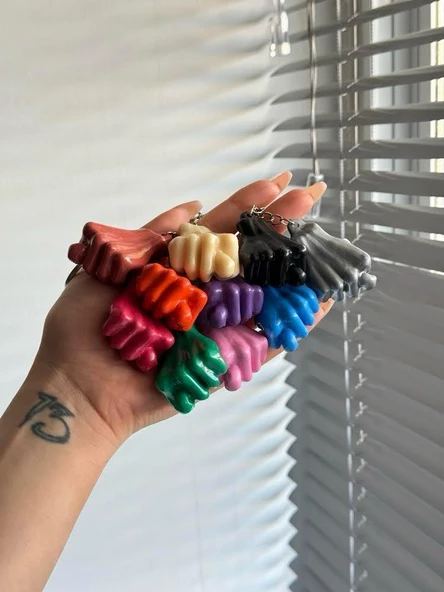 ANK-TURUNCU NAH EL HAREKETİ ANAHTARLIK - 3