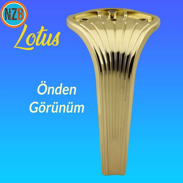 Mobilya Yükseltici Kanepe Sehpa TV Ünitesi Koltuk Ayağı 16 cm Gold Altın Baza Ayak - Resim 3