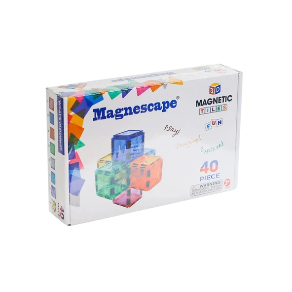 8840 Magnescape Manyetik Tiles 40 Parça -Başeltoys