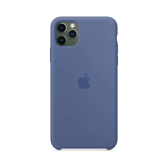 iPhone 11 Pro Max Silikon Kılıf - MY122ZM/A Loş Mavi