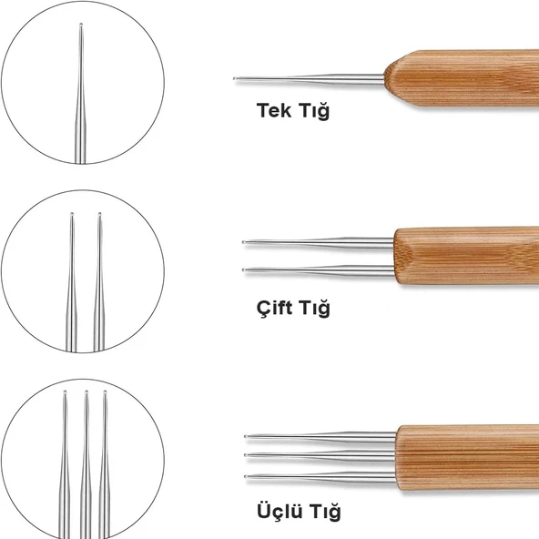 Rasta Tığ Seti - 0.5 mm - 3