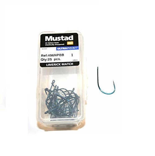 Mustad Olta İğnesi 496 NPBB 25 li  LACİVERT NO:2