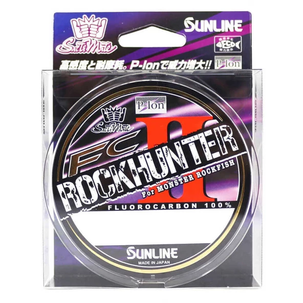 Sunline Fc Rock Hunter II Fluorocarbon Misina  Standart 0.260MM - 100MT - 5KG