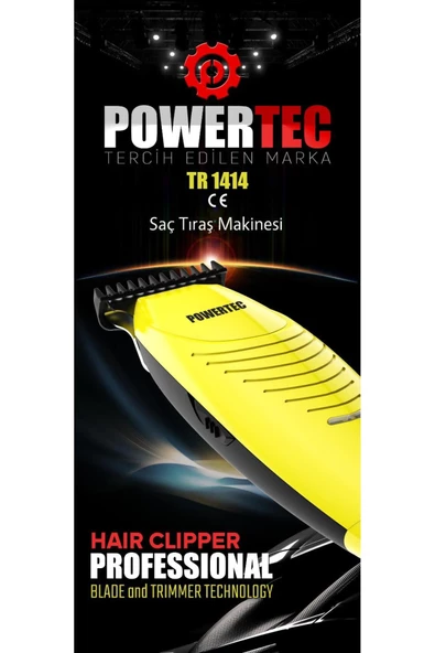 POWERTEC TR-1414 SAKAL TIRAŞ ENSE MAKİNESİ