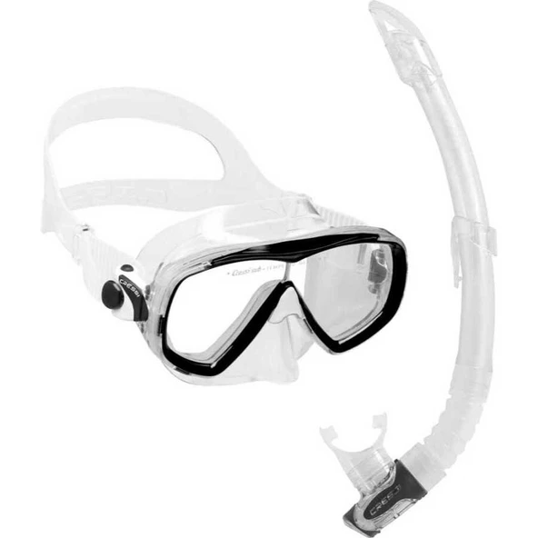 Cressi Estrella Maske - Gamma Şnorkel Set  CLEAR-BLACK