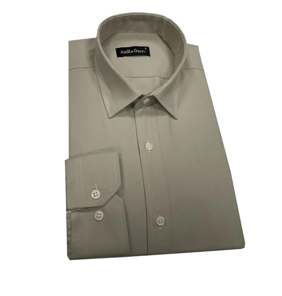 Atilla Özer Uzun Kol Slim Fit Erkek Gömlek-6849 - 2