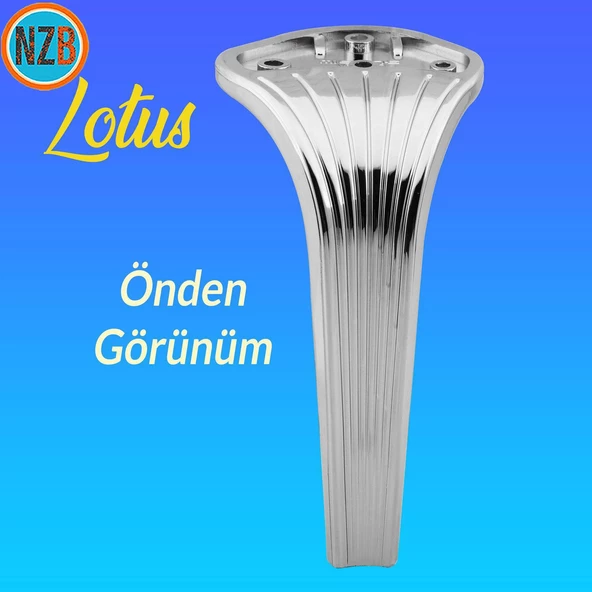 Mobilya Yükseltici Kanepe Sehpa TV Ünitesi Koltuk Ayağı 16 cm Parlak Krom Baza Ayak - Resim 5