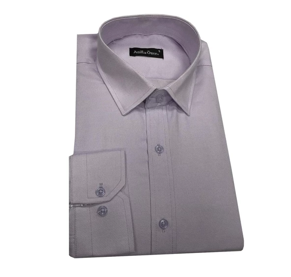 Atilla Özer Uzun Kol Slim Fit Erkek Gömlek-6852 - 2