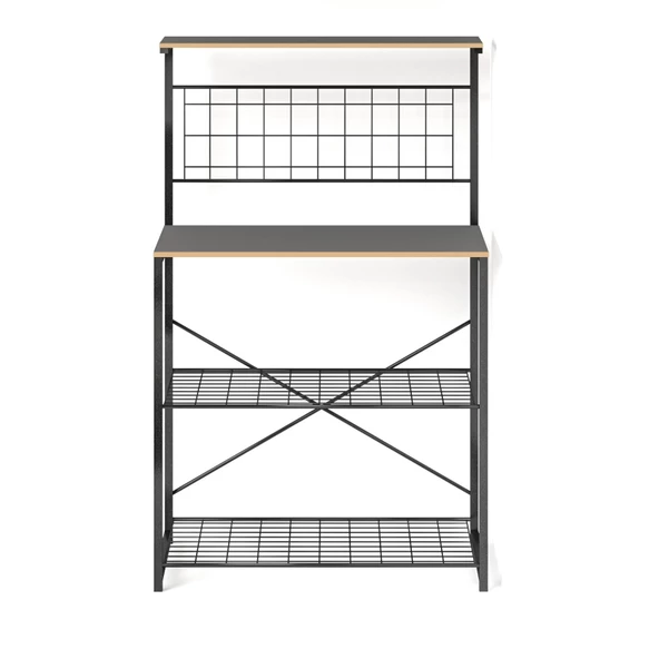 Eportatif Çok Amaçlı Dolap Mutfak Rafı Bango Masa Füme 1435 - 4