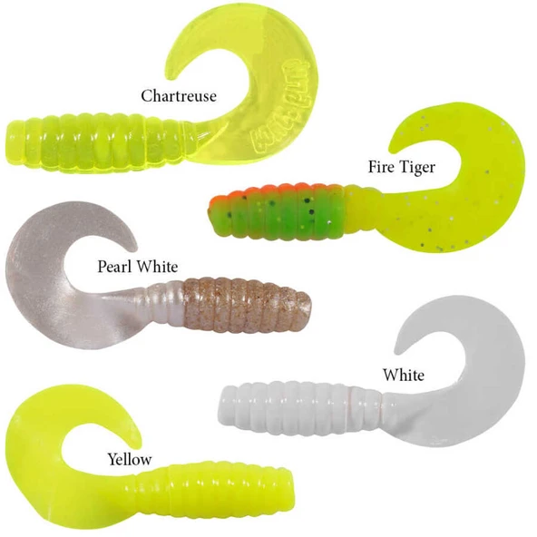 Berkley Powerbait Power Grubs Sahte Kurt  WHITE 5CM - 20LI - Resim 2