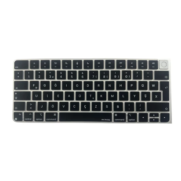 Apple Magic Keyboard 3 A2449 A2450 A3118 A3203 Türkçe F Klavye Koruyucu – ISO Ters L Enter Silikon ürün görseli 1