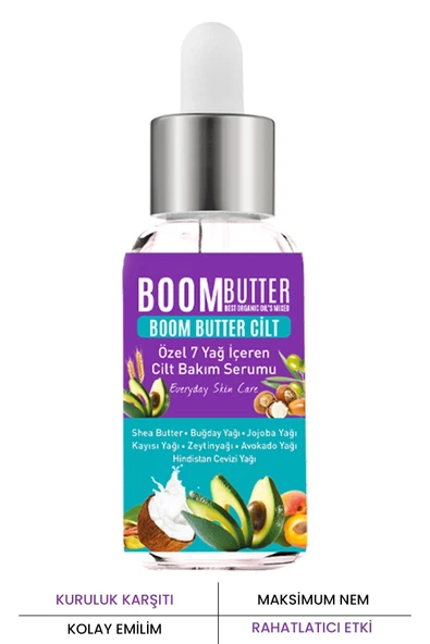 BOOM BUTTER 7 Yağ Içeren Maksimum Nemlendirici Cilt Bakım Serum 20 ml - 2