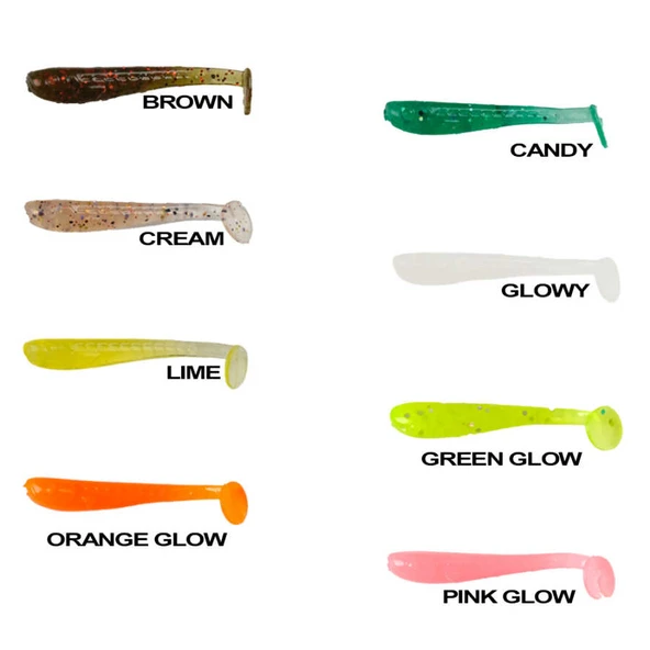 Ryuji Baby Rock Fish 3.5cm Silikon Yem (20 Adet)  Standart GREEN GLOW