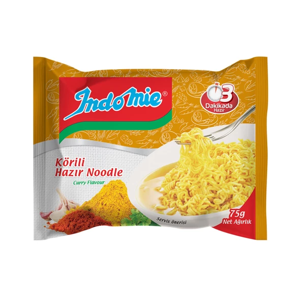 İndomie  Paket Noodle Köri 75gr x 40 Adet