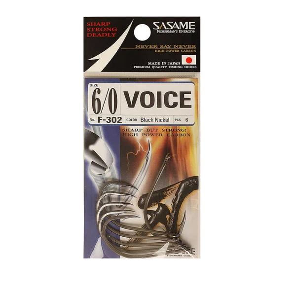 Sasame F-302 Voice Serisi Olta İğnesi  Standart 10/0